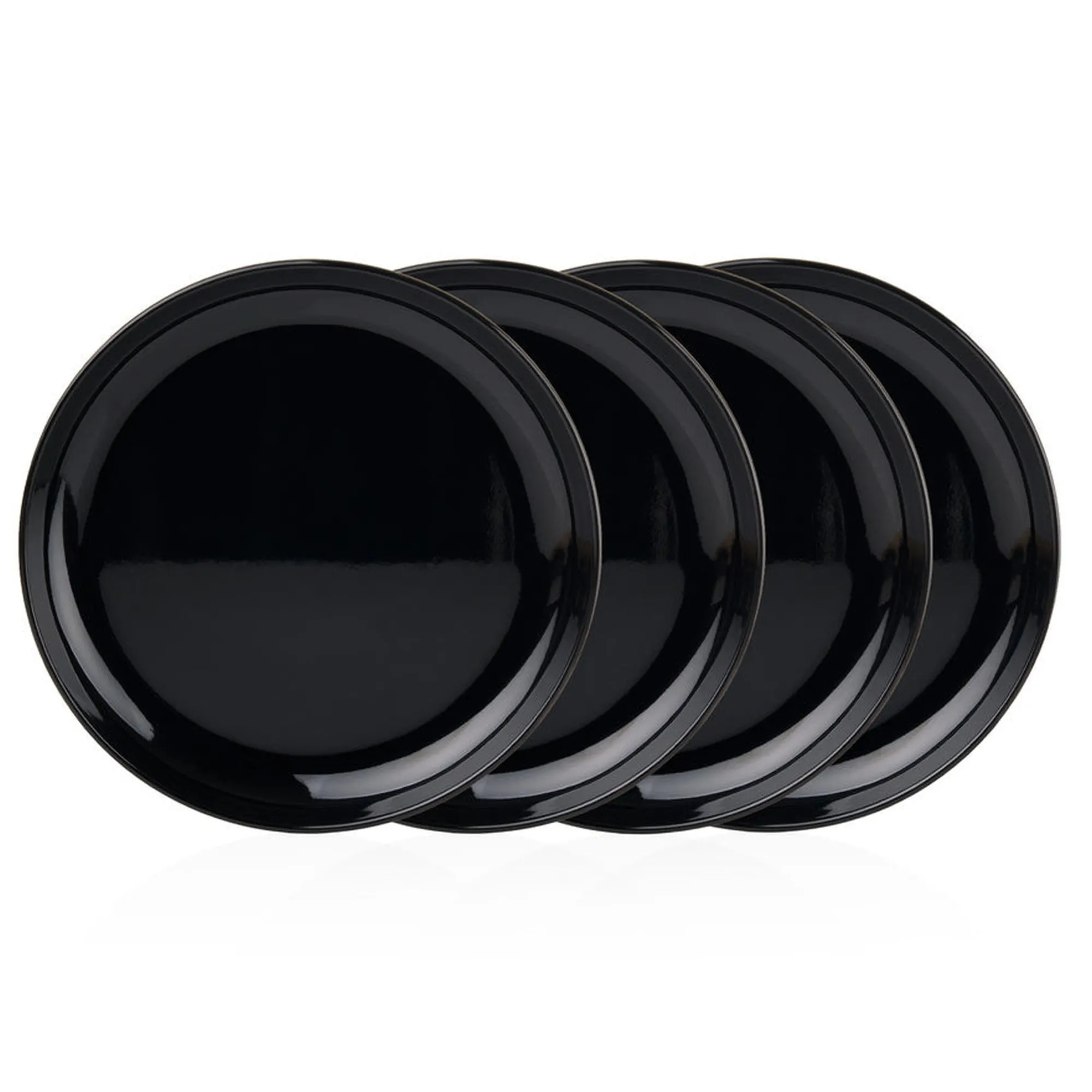 Online Godinger Marbella Black Stacking Melamine Salad Plate, Set of 4