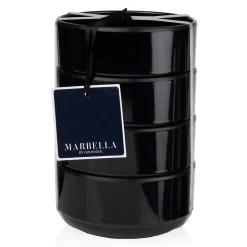 Sale Godinger Marbella Black Stacking Melamine Cereal Bowl, Set of 4