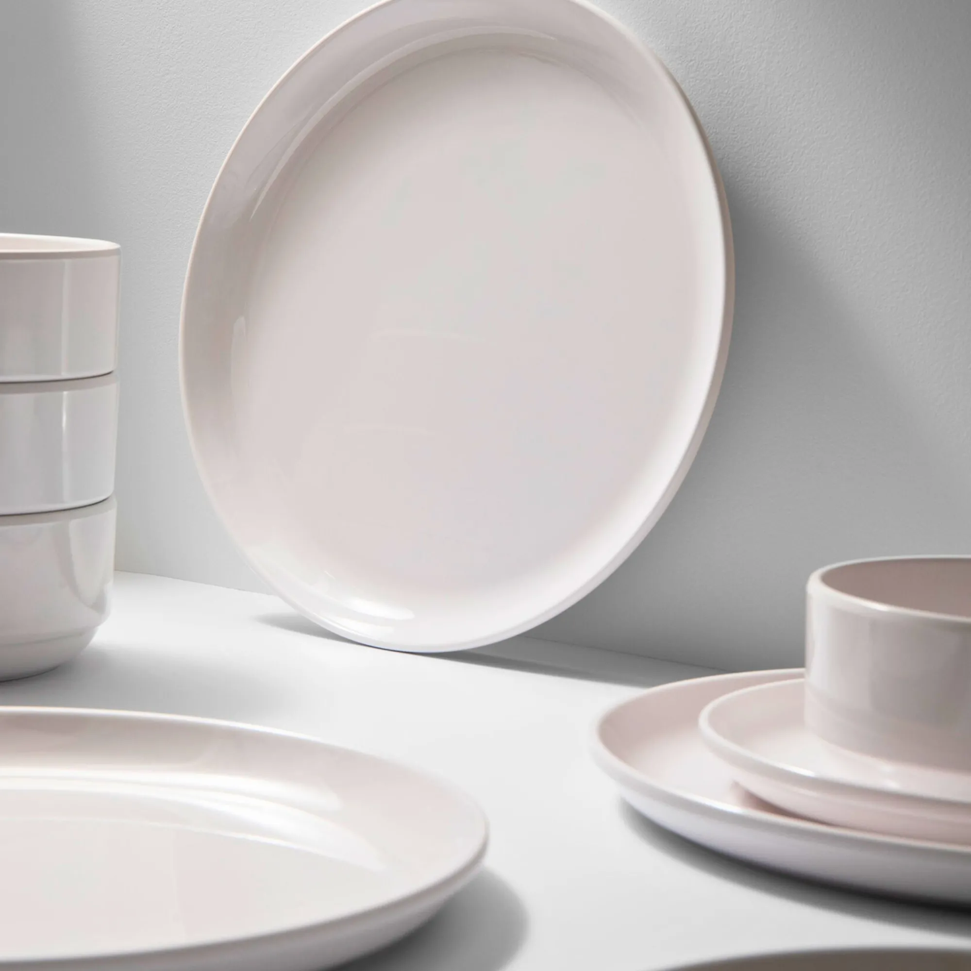 Clearance Godinger Marbella White Stacking Melamine Salad Plate, Set of 4
