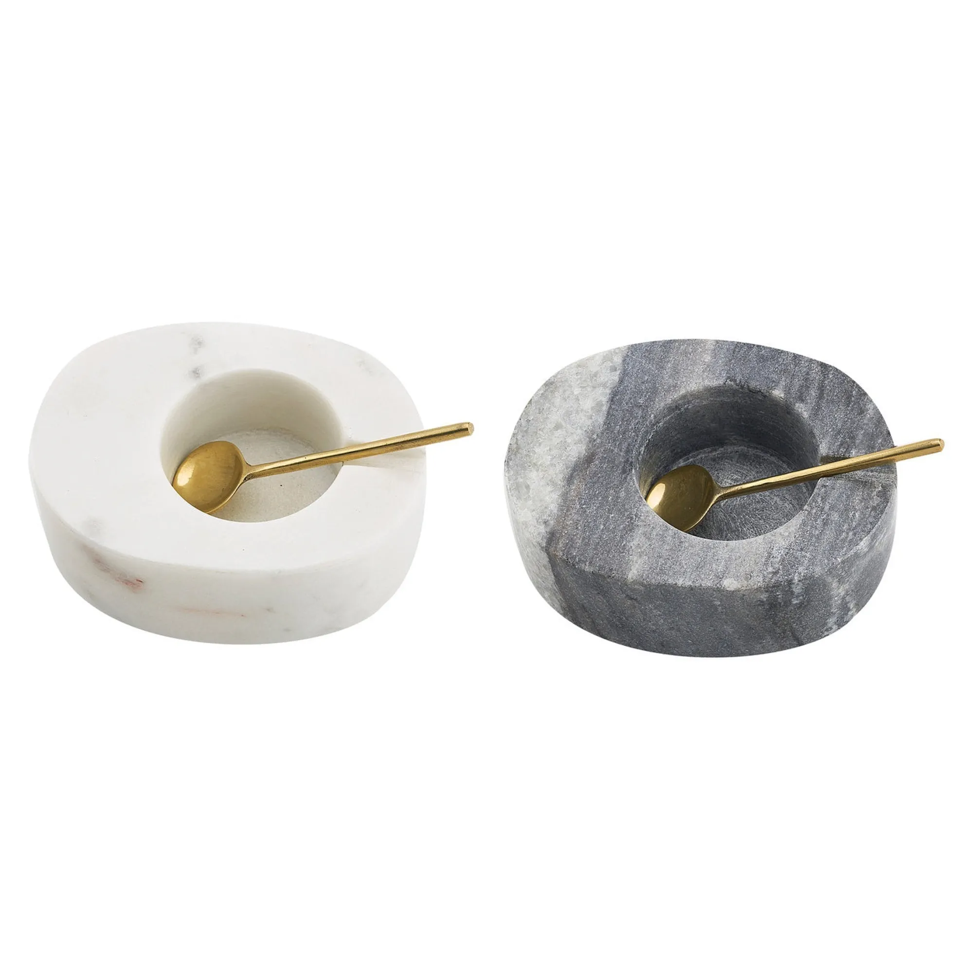 Best Godinger Marble Salt & Pepper Cellar with Spoons