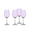 Discount Godinger Meridian Lilac White Wine Glass, Set of 4