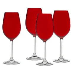 Sale Godinger Meridian Red White Wine Glass, Set of 4
