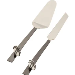 Outlet Godinger Midnight Pebble Cake Server Set