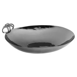 New Godinger Midnight Pebble Oval Nut Bowl