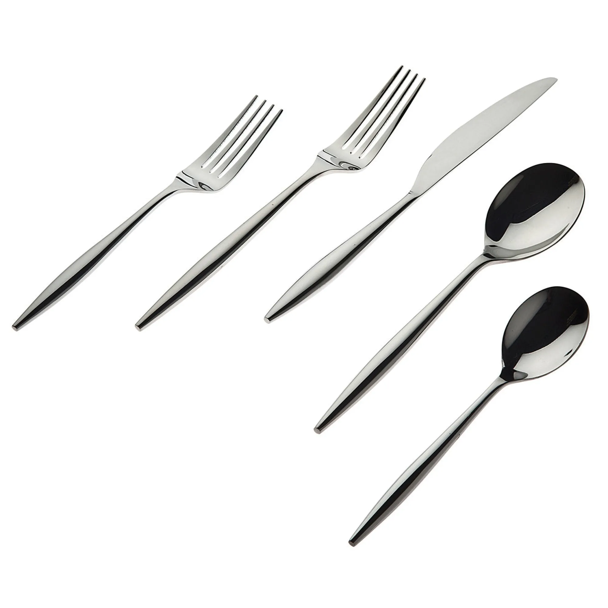 Godinger Milano Mirror 18/10 Stainless Steel 20 Piece Flatware Set, Service For 4
