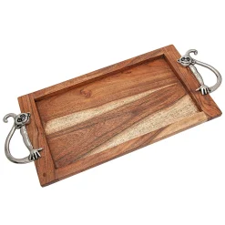 Discount Godinger Monkey Handle Wood Tray