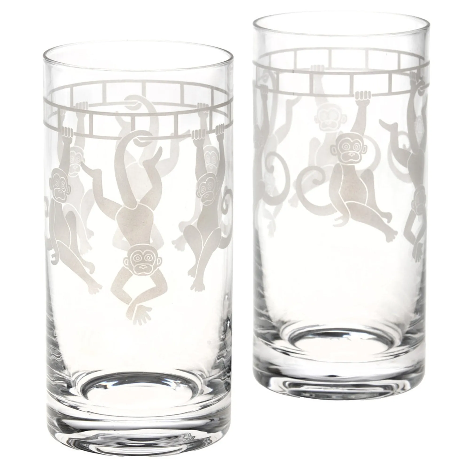 Discount Godinger Monkey Highball, Set of 2