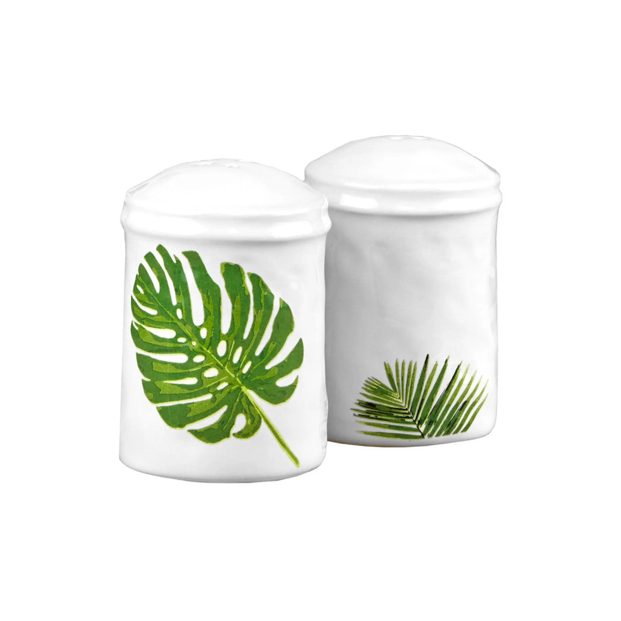 Outlet Godinger Monstera & Palm Leaf Salt And Pepper Shaker Set
