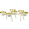 Online Godinger Munro White & Gold Hammered Appetizer Server