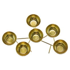 Online Godinger Munro White & Gold Hammered Appetizer Server