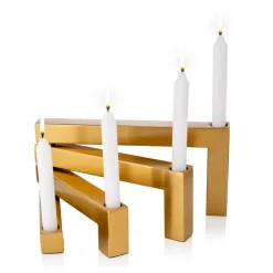 Hot Godinger Nesting Gold Tapered Candle Holder