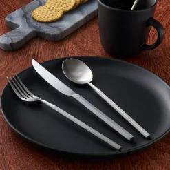 Best Godinger Noire Stoneware 16 Piece Dinnerware Set, Service For 4