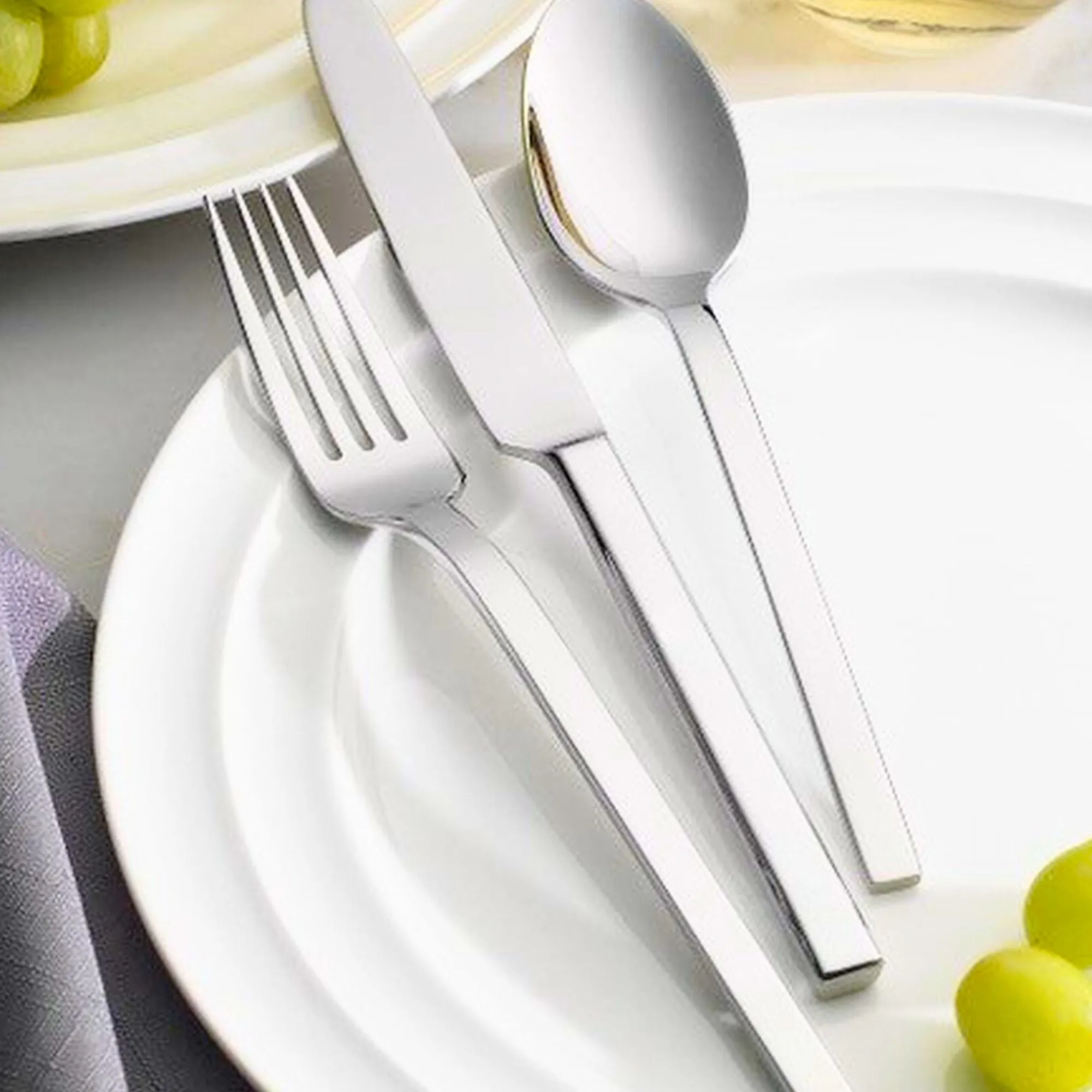 Best Godinger Opus Mirrored 18/10 Stainless Steel 20 Piece Flatware Set, Service For 4