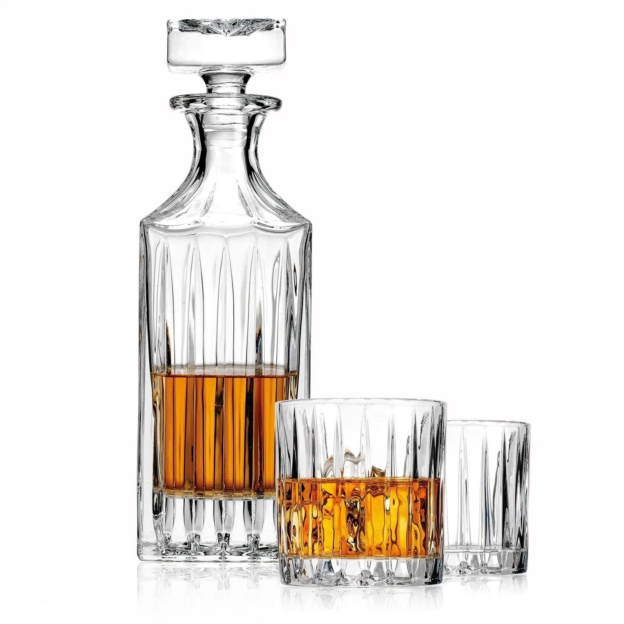Hot Godinger Parallels Whiskey Decanter
