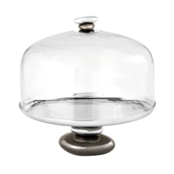 Sale Godinger Pebble Gunmetal Cake Dome