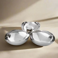 Outlet Godinger Pebble Gunmetal Trio Nut Bowl