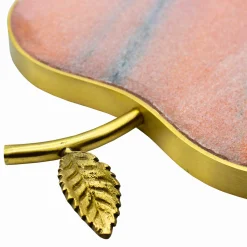 Hot Godinger Pink Marble Apple Coaster Set