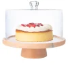 Hot Godinger Pink Marble Footed Cake Stand With Dome