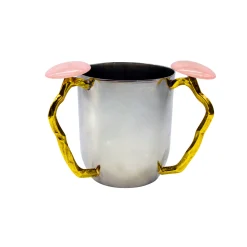 Discount Godinger Pink Resin Wash Cup
