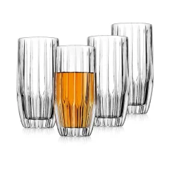 Clearance Godinger Pleat Highball, Set of 4