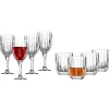 Discount Godinger Pleat 8 Piece Goblet & Double Old Fashion Set