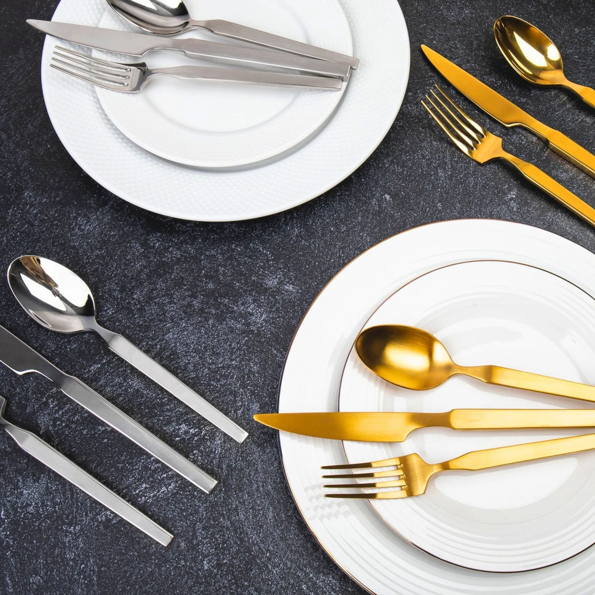 Hot Godinger Podium Mirrored 18/10 Stainless Steel 20 Piece Flatware Set, Service For 4