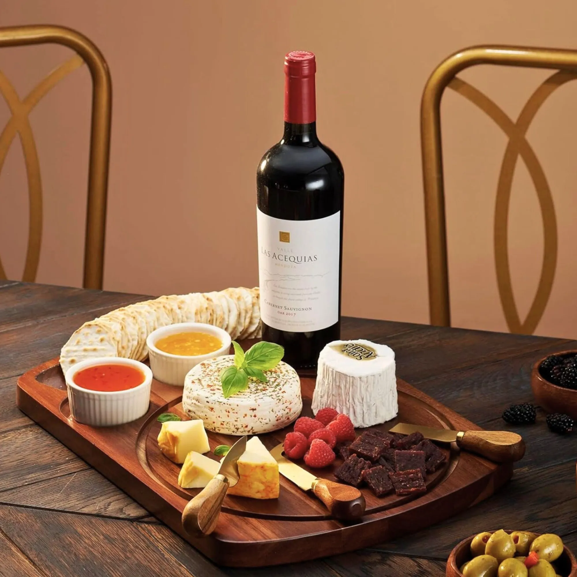 Outlet Godinger Prairie Farms 7 Piece Cheese Board Set