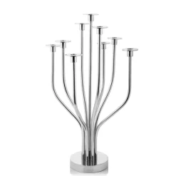 Outlet Godinger Radiant Tree 9 Light Stainless Candelabra