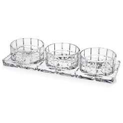 Hot Godinger Radius 4 Piece Appetizer Server