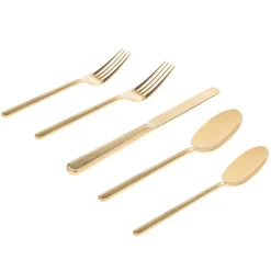 Sale Godinger Rail Gold 18/10 Stainless Steel 20 Piece Flatware Set, Service For 4