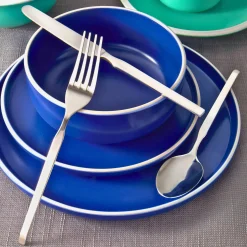 Hot Godinger Ramp Satin 18/0 Stainless Steel 20 Piece Flatware Set, Service For 4