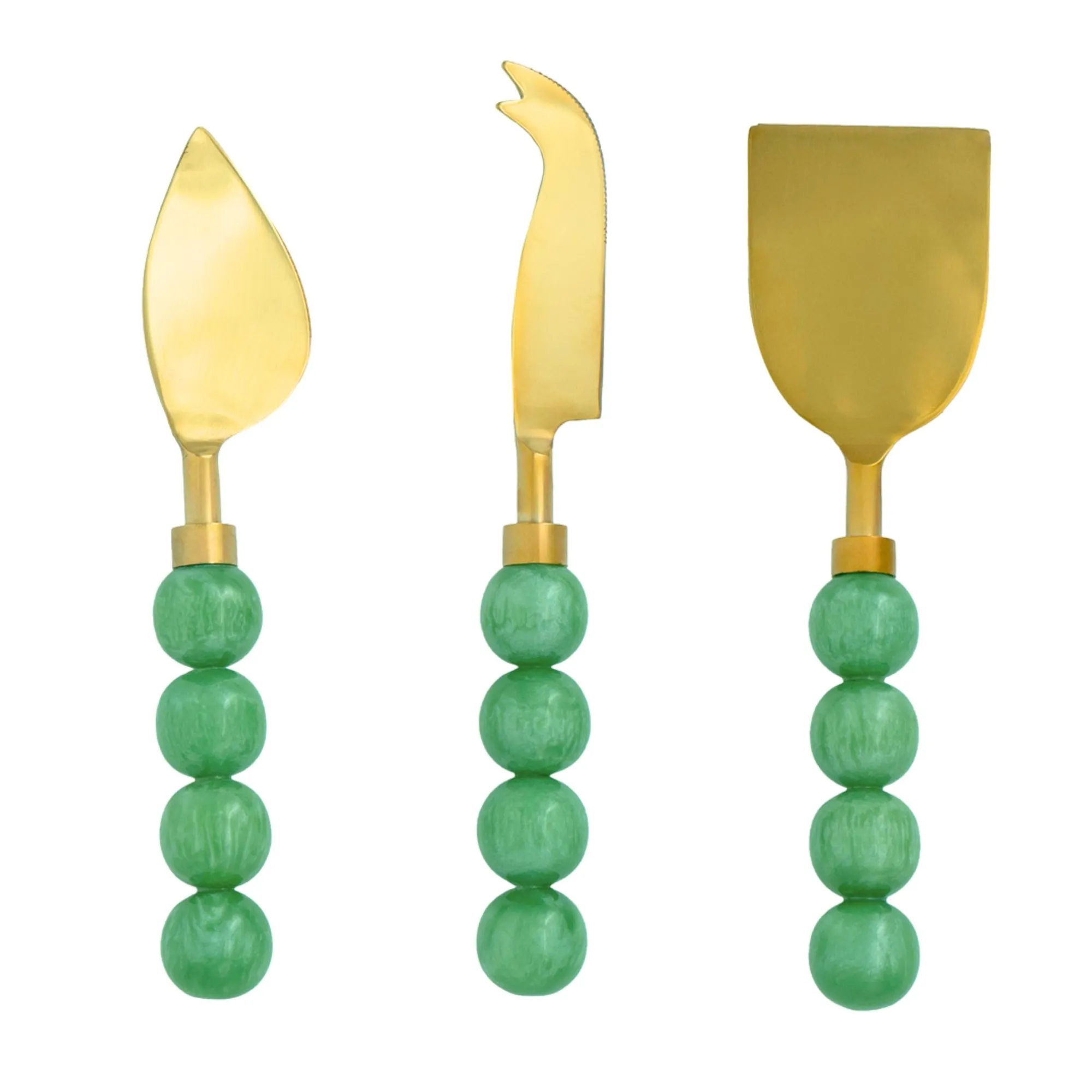 Hot Godinger Rathlin Green 3 Piece Cheese Tool Set