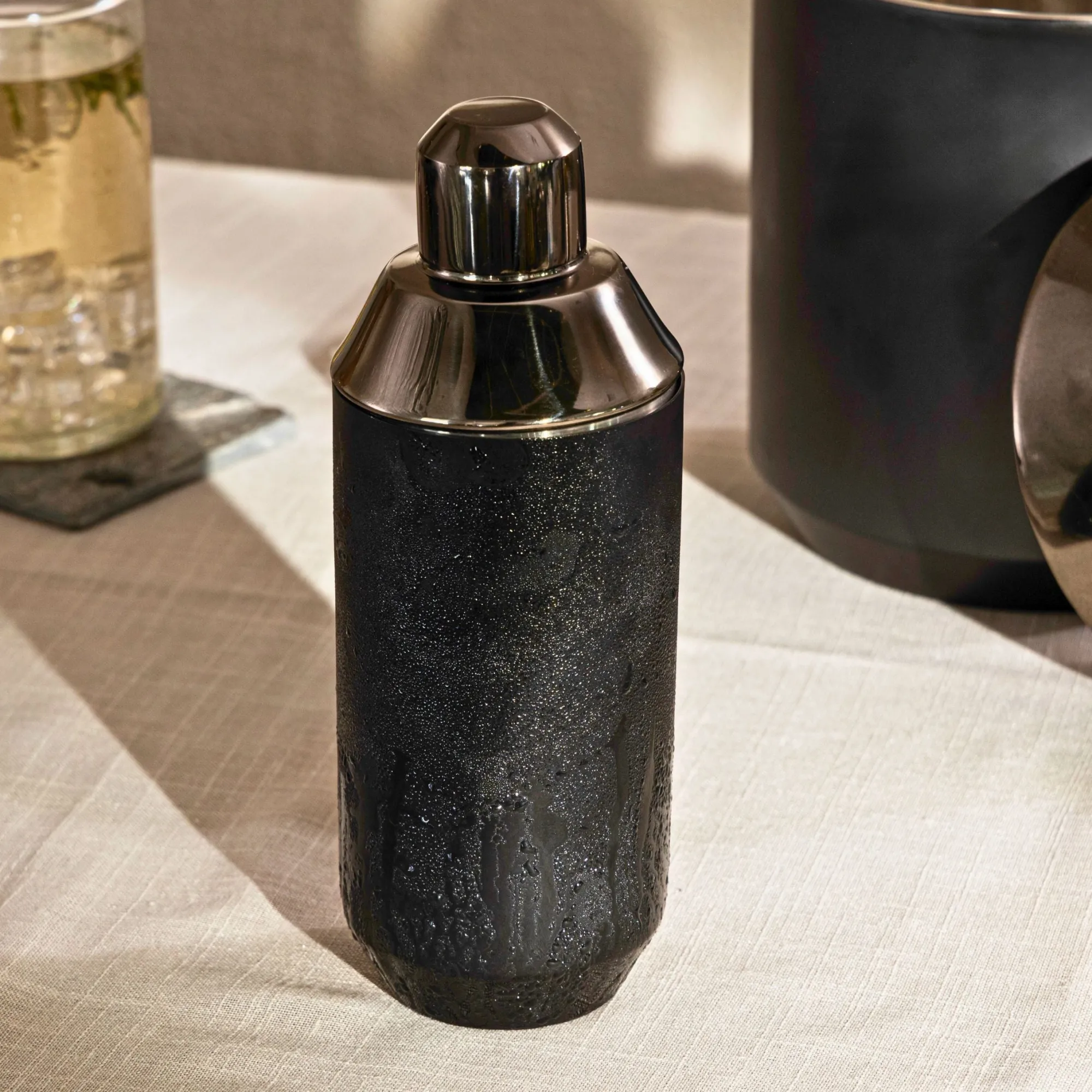 Discount Godinger Raven Matte Black Double Walled Ice Bucket