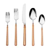 Sale Godinger Regal Copper Handle 18/10 Stainless Steel 20 Piece Flatware Set, Service For 4