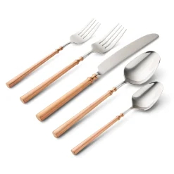 Sale Godinger Regal Copper Handle 18/10 Stainless Steel 20 Piece Flatware Set, Service For 4
