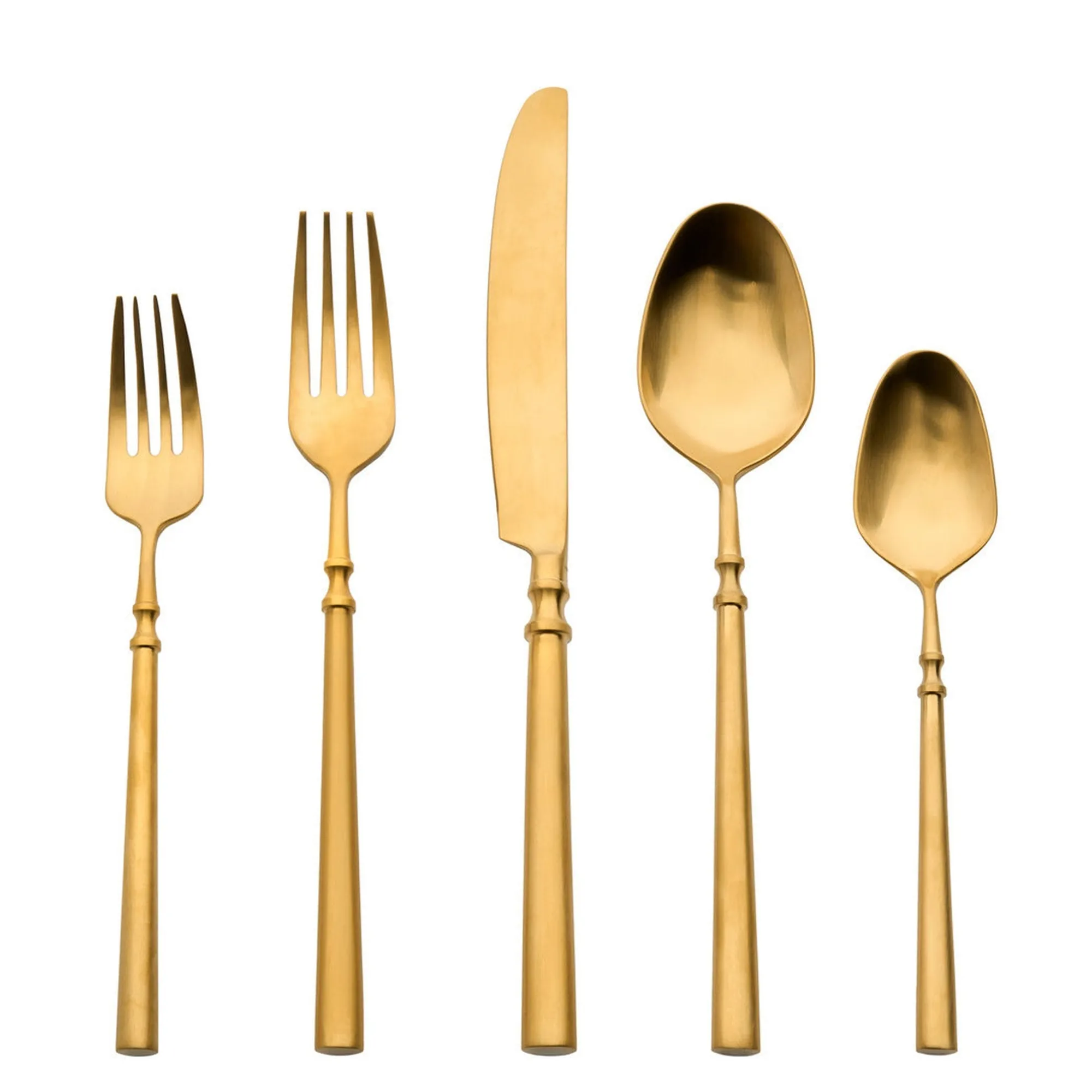 Sale Godinger Regal Gold 18/10 Stainless Steel 20 Piece Flatware Set, Service For 4