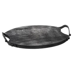 New Godinger Ridgewood Black Small Serving Tray