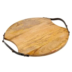 New Godinger Ridgewood Natural Small Serving Tray