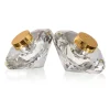 New Godinger Rio Gold Salt & Pepper Shaker Set