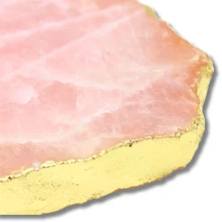 Hot Godinger Rose Quartz Gold Edge Serving Board