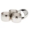Outlet Godinger Round Hammered Napkin Ring Set