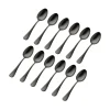Clearance Godinger Salem Matte Black 18/0 Stainless Steel Tablespoon, Set of 12