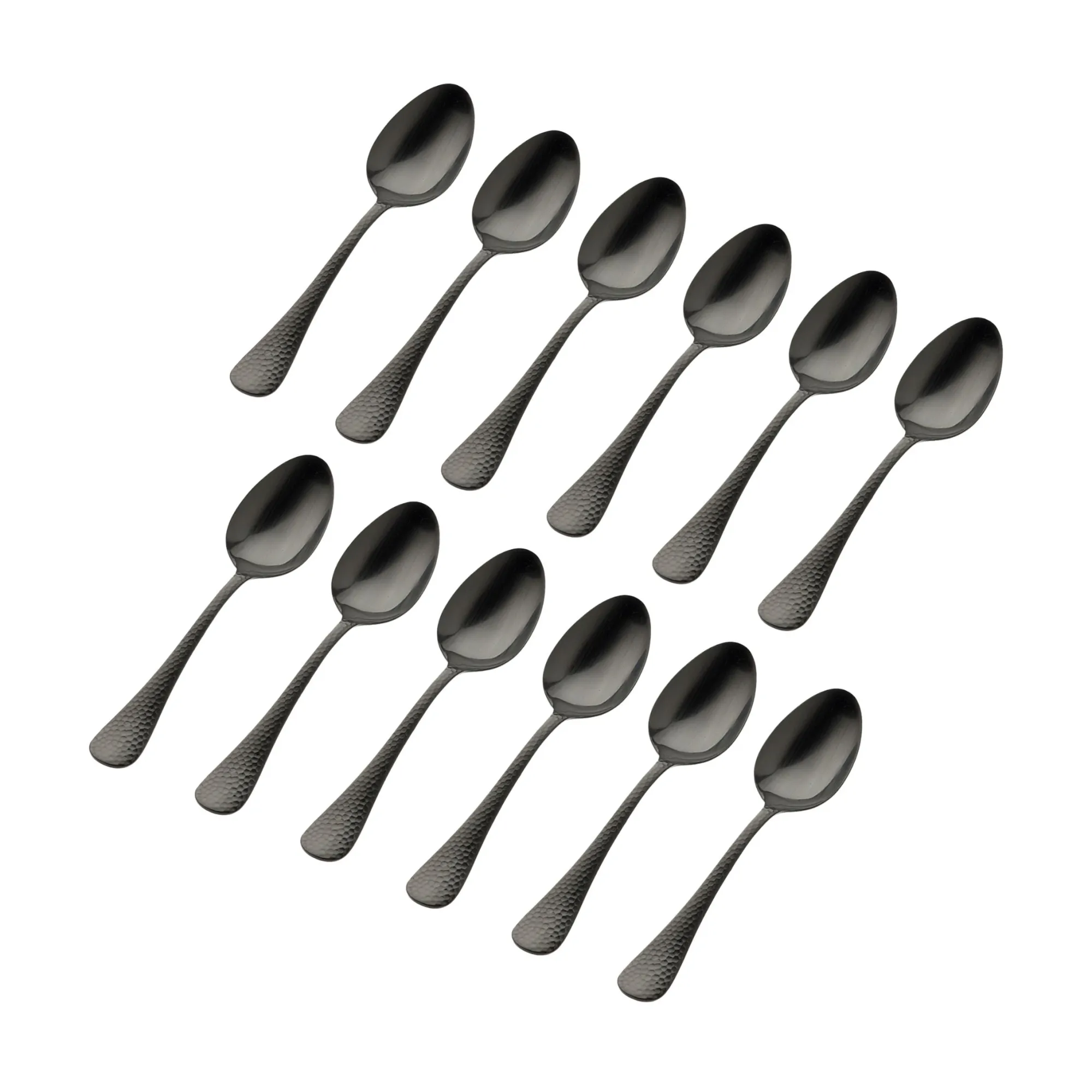 Clearance Godinger Salem Matte Black 18/0 Stainless Steel Tablespoon, Set of 12