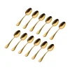 Sale Godinger Salem Matte Gold 18/0 Stainless Steel Tablespoon, Set of 12