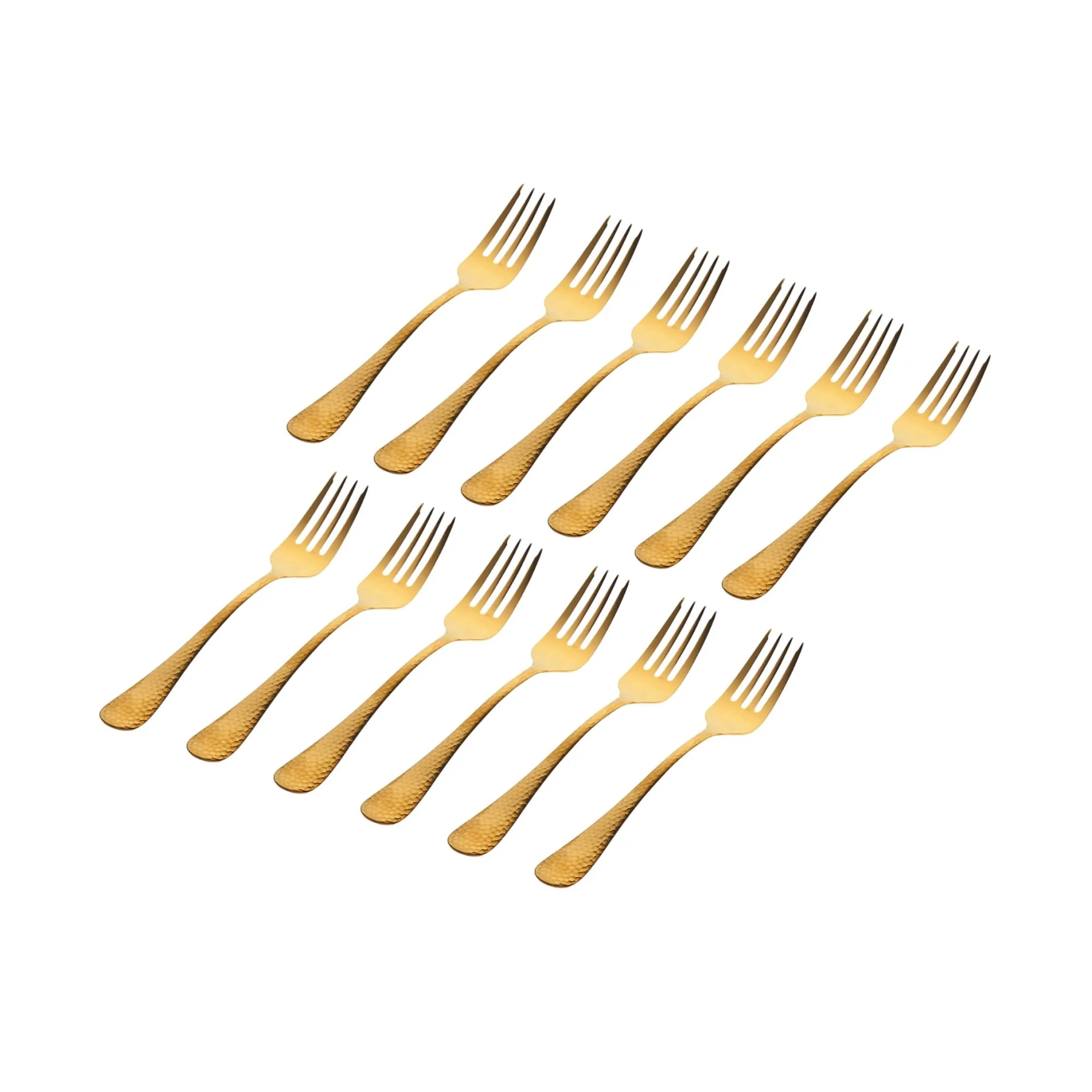Online Godinger Salem Matte Gold 18/0 Stainless Steel Salad Fork, Set of 12