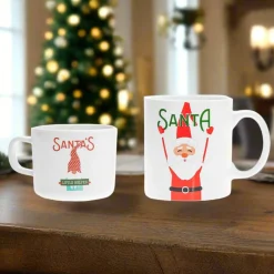 Clearance Godinger Santa Big and Little Mug, Set of 2