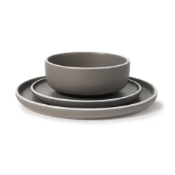 Sale Godinger Sayville Speckled Dovetail Stoneware 12 Piece Dinnerware Set, Service for 4