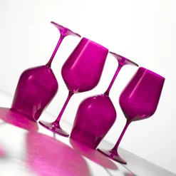 Sale Godinger Sheer Amethyst Red Wine Glass, Set of 4