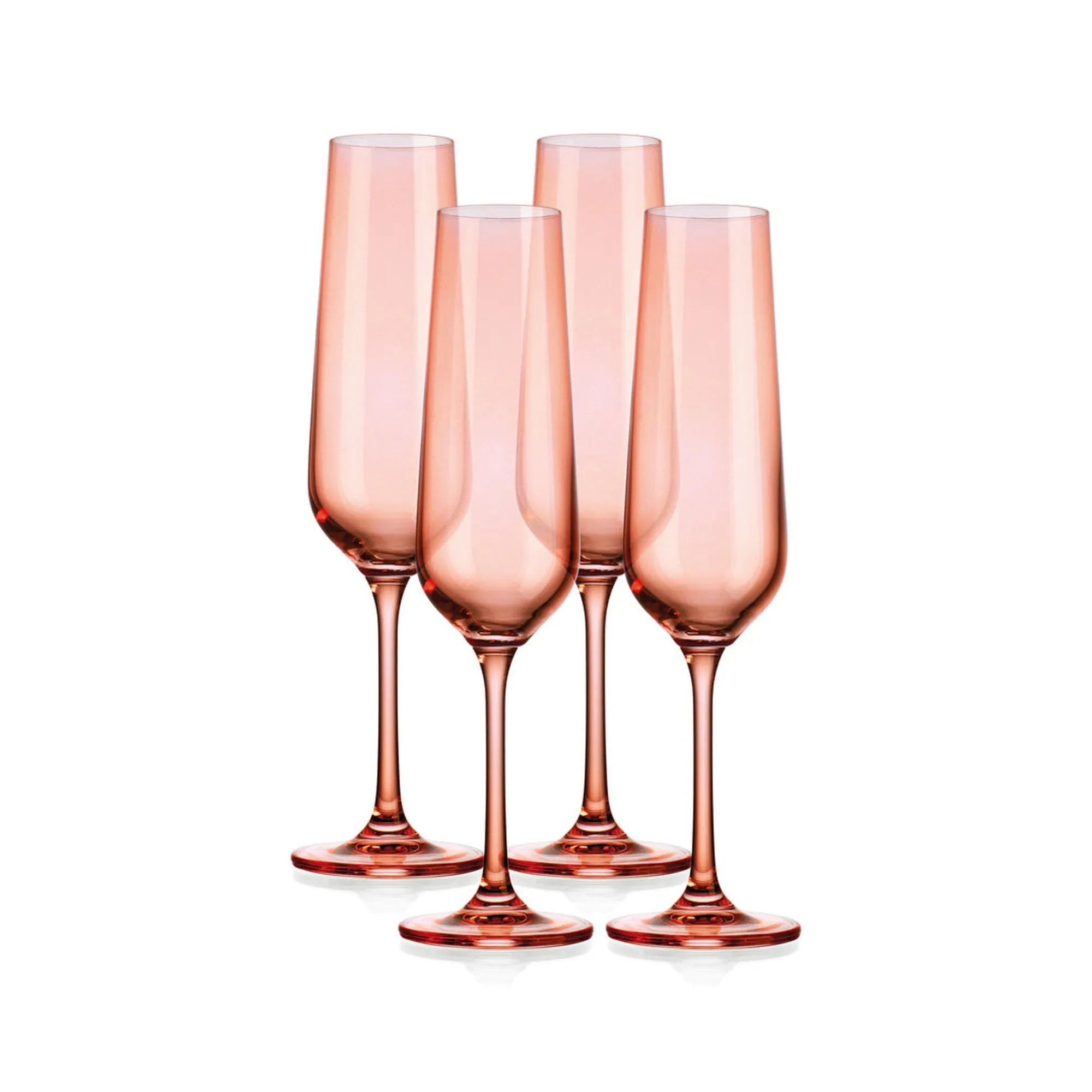 Outlet Godinger Sheer Coral Flute, Set of 4