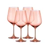 Online Godinger Sheer Coral Red Wine Glass, Set of 4